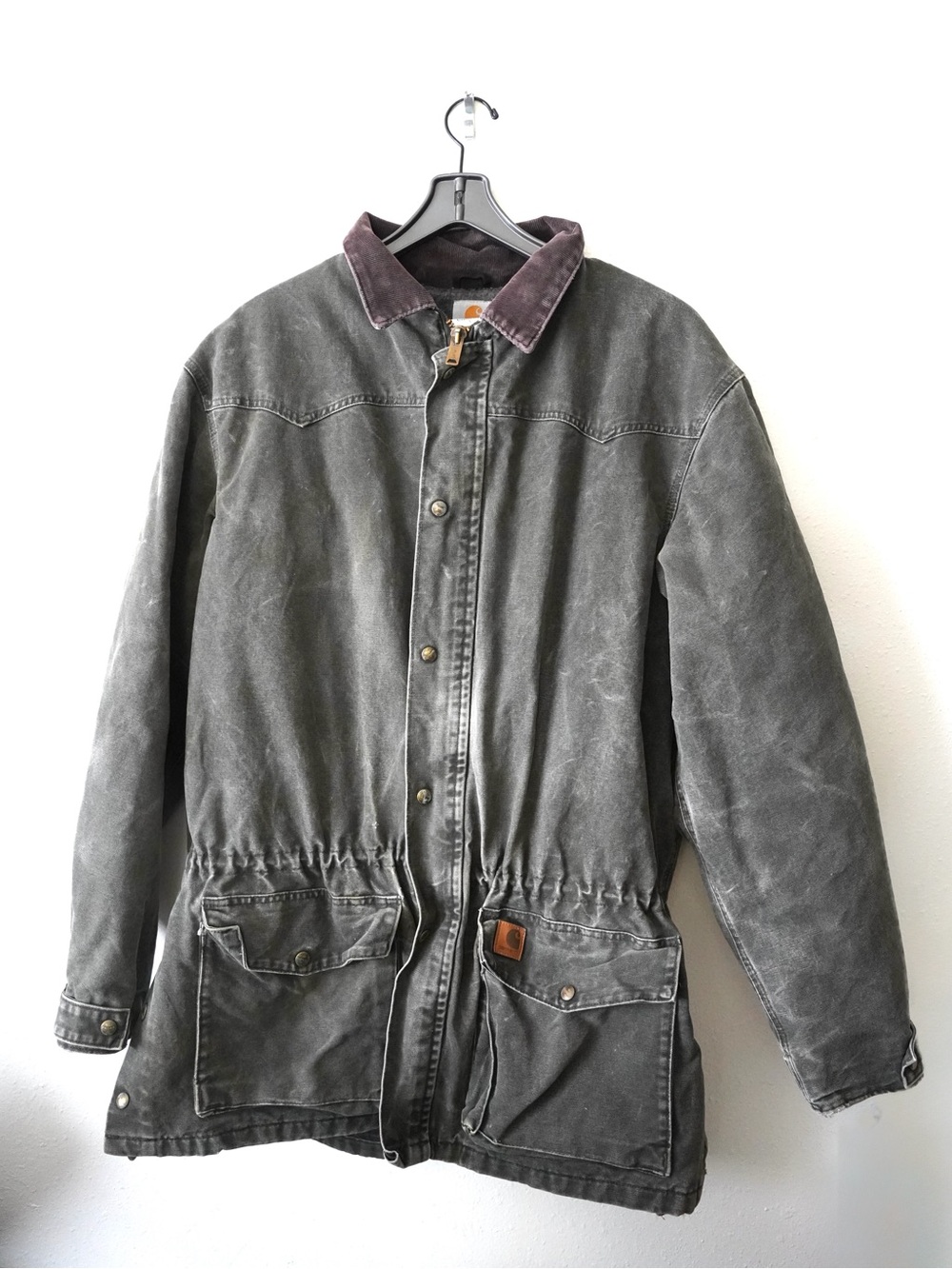 Vintage Carhartt Green Moss Lined Chore Barn Field Jacket - XL Tall- C52 MOS